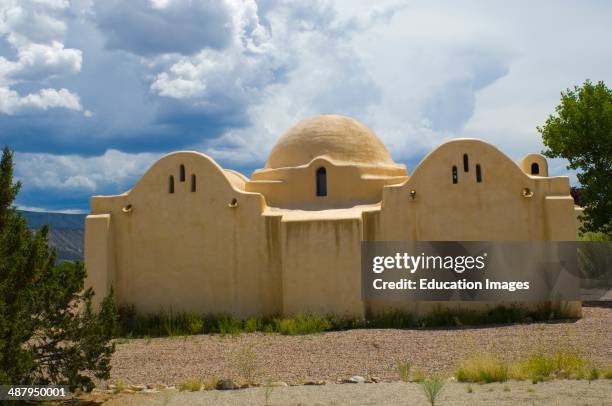 Dar al Islam Mosque at Abiquiu in Northern New Mexico.