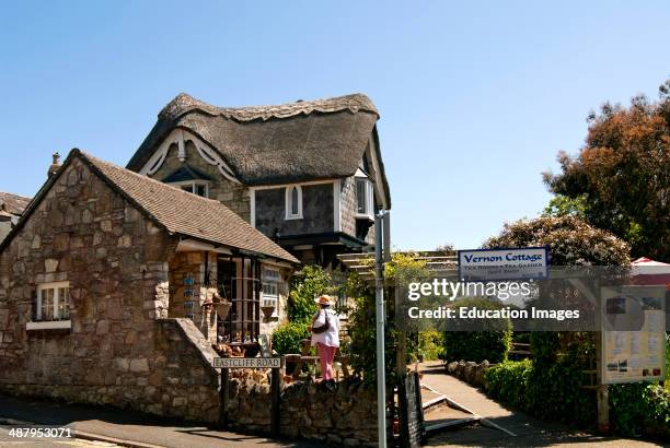 Cottage in the Village Shanklin at the Isle of Wight in South England.