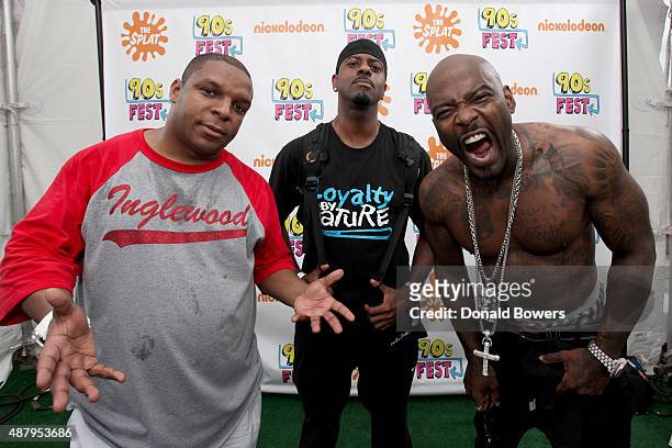 Vin Rock, Kay Gee and Treach attend 90sFEST Pop Culture and Music Festival on September 12, 2015 in Brooklyn, New York.