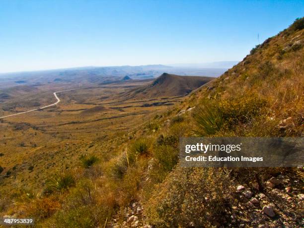 North America, USA, Texas, Guadalupe Mountain National Park Guadalupe Peak Scenic Trail, .