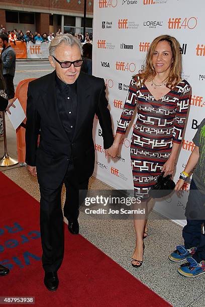 Harvey Keitel and Daphna Kaster attend 2015 Toronto International Film Festival - "Youth" Premiere at The Elgin on September 12, 2015 in Toronto,...