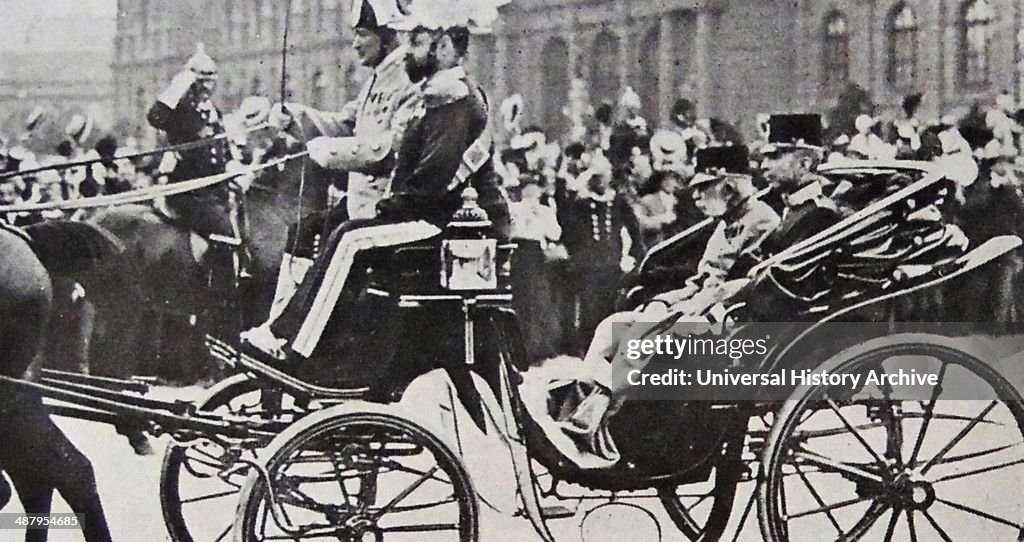 Funeral of Austrian archduke Franz Ferdinand after his assassination.