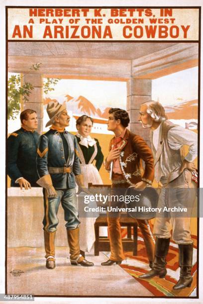 Herbert K. Betts in a play of the golden west, An Arizona cowboy . Published, Cincinnati, c1905.