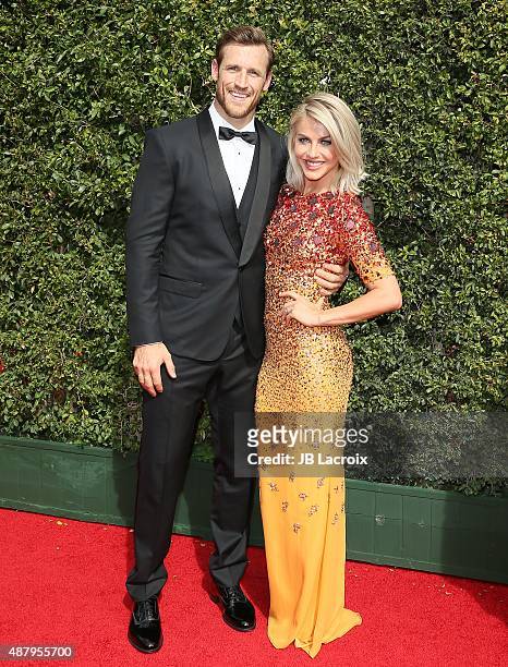 Julianne Hough and Brooks Laich attend the 2015 Creative Arts Emmy Awards at Microsoft Theater on September 12, 2015 in Los Angeles, California.