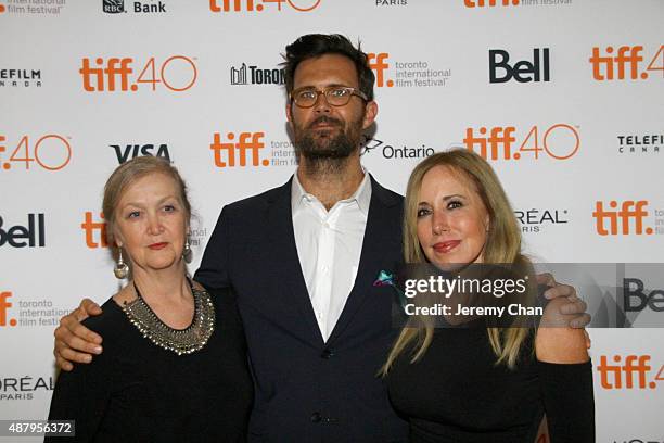 Guest, director/screenwriter Oz Perkins and Syndey Perkins attend the "February" photo call during the 2015 Toronto International Film Festival at...