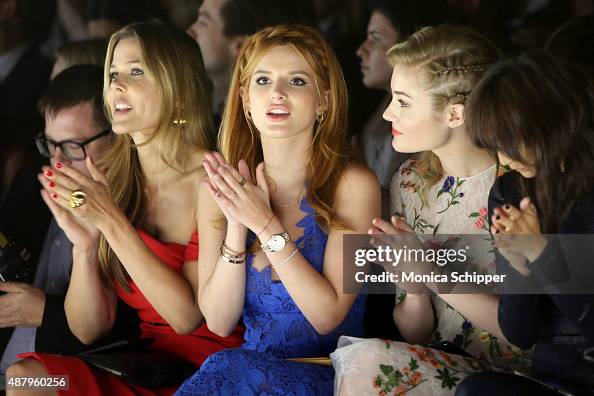 Monique Lhuillier - Front Row - Spring 2016 New York Fashion Week: The Shows Monique Lhuillier - Front Row - Spring 2016 New York Fashion Week: The Shows