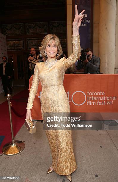 Actress Jane Fonda attends Fox Searchlight's "Youth" Toronto International Film Festival special presentation on September 12, 2015 in Toronto,...