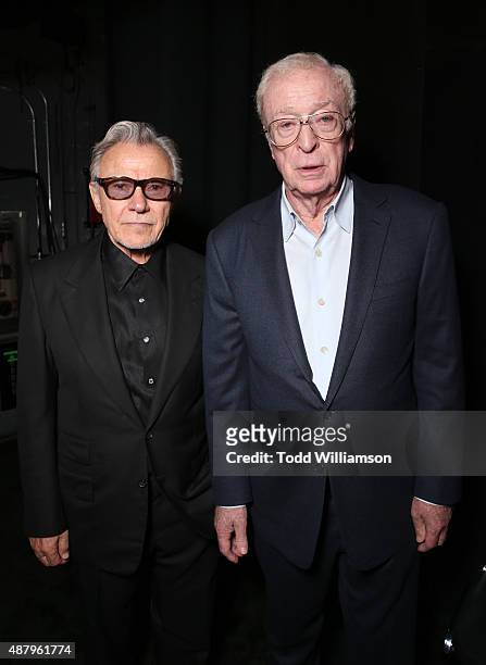 Actors Harvey Keitel and Michael Caine attend Fox Searchlight's "Youth" Toronto International Film Festival special presentation on September 12,...