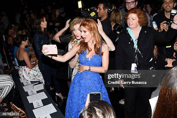 Actress Bella Thorne seen around Spring 2016 New York Fashion Week: The Shows - Day 3 on September 12, 2015 in New York City.