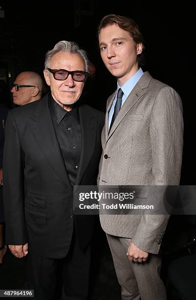 Actors Harvey Keitel and Paul Dano attend Fox Searchlight's "Youth" Toronto International Film Festival special presentation on September 12, 2015 in...
