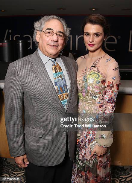 Fox Searchlight Pictures Inc. Co-President Stephen Gilula and Actress Rachel Weisz attend Fox Searchlight's "Youth" Toronto International Film...