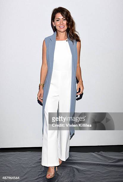 Personality Jillian Harris attends Son Jung Wan Spring 2016 during New York Fashion Week: The Shows at The Dock, Skylight at Moynihan Station on...