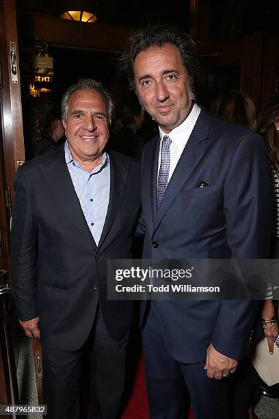 Twentieth Century Fox Chairman and CEO Jim Gianopulos and Director/Writer Paolo Sorrentino attend Fox Searchlight's "Youth" Toronto International...