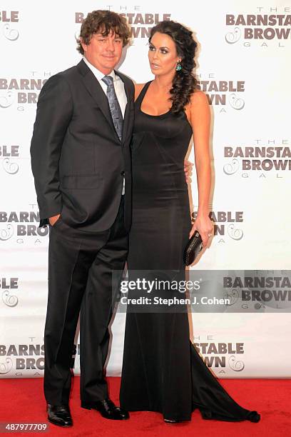 Jason Dufner and Amanda Dufner attends the Barnstable Brown Kentucky Derby Eve Gala at Barnstable Brown House on May 2, 2014 in Louisville, Kentucky.