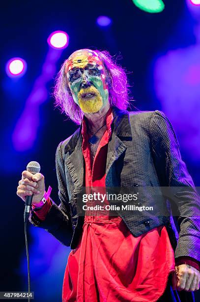 Arthur Brown presents the crazy world of Arthur browb live on stage during day 3 of Besrtival 2015 at Robin Hill Country Park on September 12, 2015...