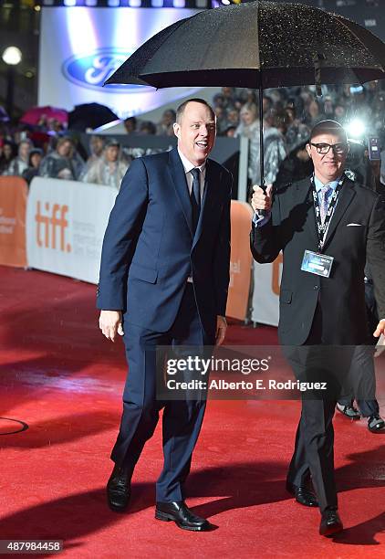 Director/Writer Brian Helgeland attends the "Legend" premiere during the 2015 Toronto International Film Festival at Roy Thomson Hall on September...