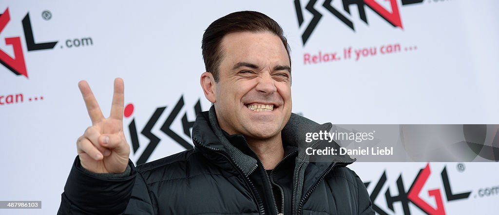 Robbie Williams Performs At Top Of The Mountain Concert