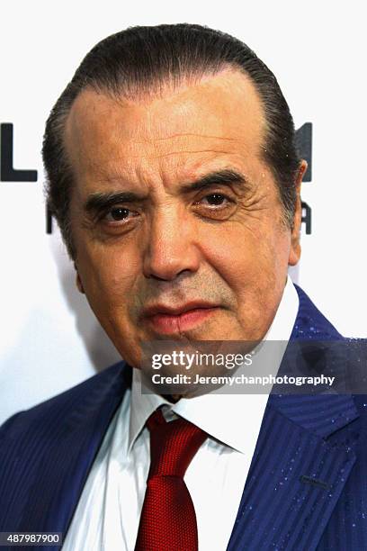 Actor Chazz Palminteri attends the "Legend" premiere during the 2015 Toronto International Film Festival held at Roy Thomson Hall on September 12,...