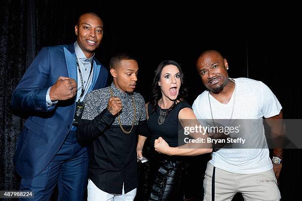 Player James Caron Butler of the Sacramento Kings, rapper Shad "Bow Wow" Moss, former Arizona Cardinals training camp/preseason intern linebackers...