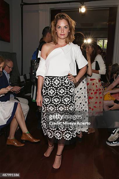 Actress Ruth Wilson attends the Monse fashion show during Spring 2016 MADE Fashion Week at Norwood Club on September 12, 2015 in New York City.