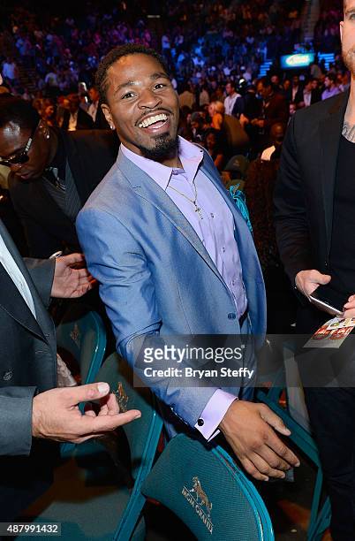 Professional boxer Shawn Porter attends the 'High Stakes: Mayweather v. Berto' fight presented by Showtime at MGM Grand Garden Arena on September 12,...