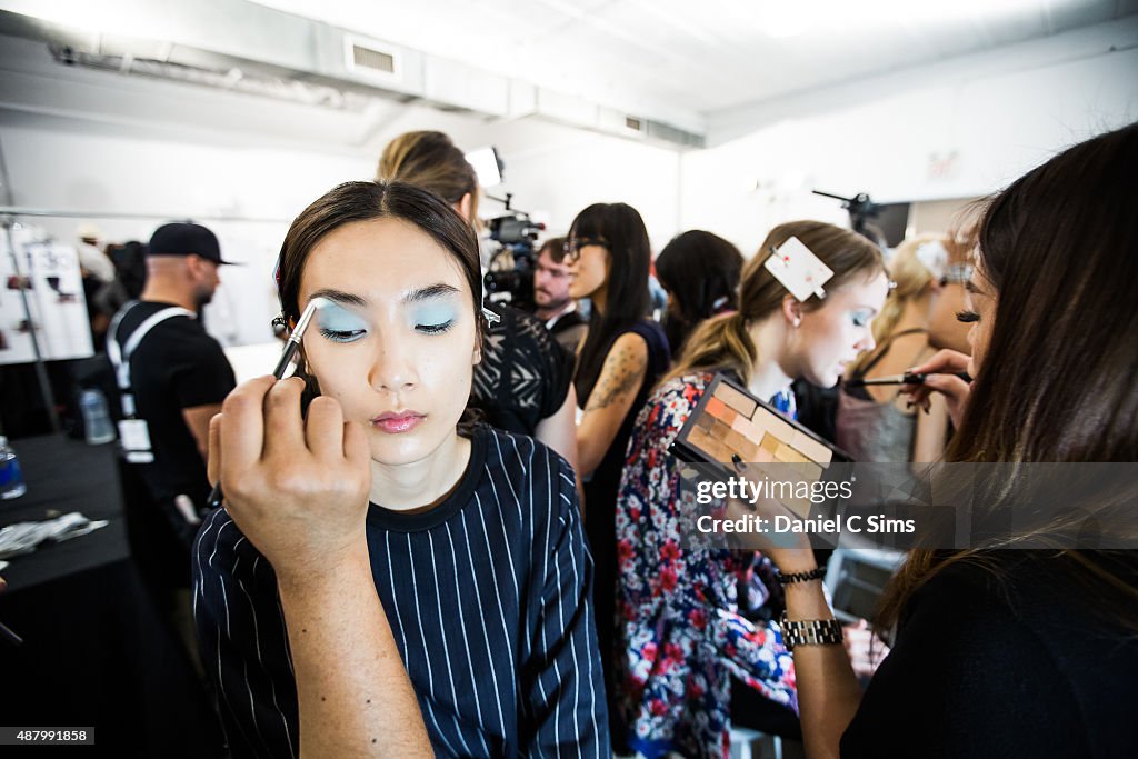 Jill Stuart - Backstage - Spring 2016 New York Fashion Week