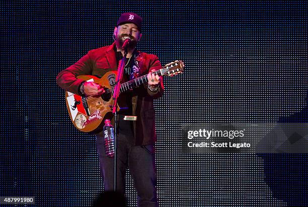 Zac Brown performs at Comerica Park on September 12, 2015 in Detroit, Michigan.