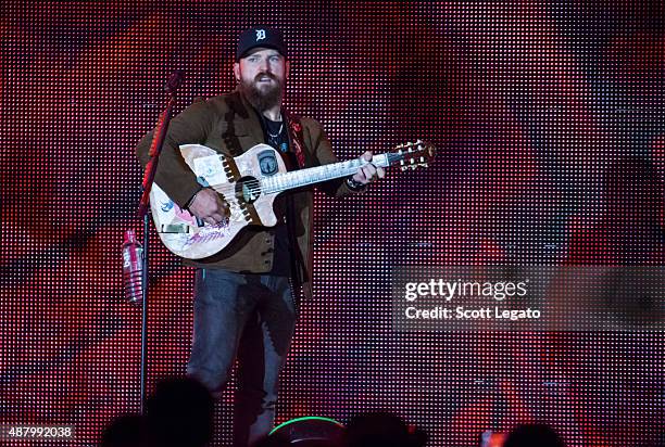 Zac Brown performs at Comerica Park on September 12, 2015 in Detroit, Michigan.