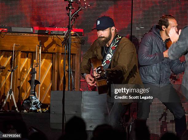 Zac Brown performs at Comerica Park on September 12, 2015 in Detroit, Michigan.