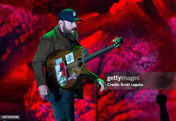 Zac Brown performs at Comerica Park on September 12, 2015 in Detroit, Michigan.