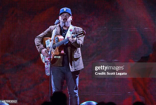 Zac Brown performs at Comerica Park on September 12, 2015 in Detroit, Michigan.