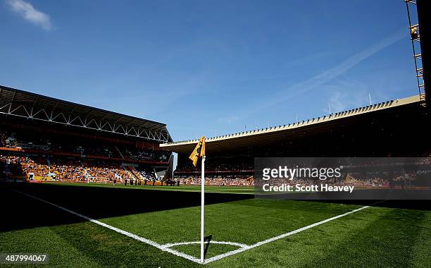 General of view of Molineux during the Sky Bet League One match between Wolverhampton Wanderers and Carlisle United at Molineux on May 3, 2014 in...