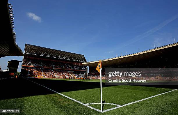 General of view of Molineux during the Sky Bet League One match between Wolverhampton Wanderers and Carlisle United at Molineux on May 3, 2014 in...