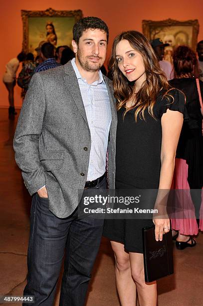 Jason Biggs and Jenny Biggs attend Kohn Gallery Grand Opening And Inaugural Exhibition: Mark Ryden: Gay Nineties West on May 2, 2014 in Los Angeles,...