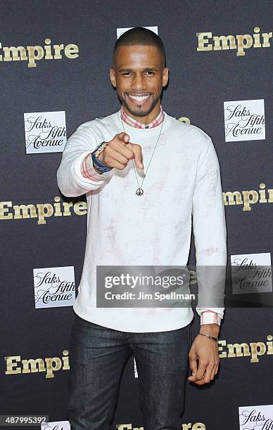 Actor Eric West attends the "Empire" curated collection unveiling at Saks Fifth Avenue on September 12, 2015 in New York City.