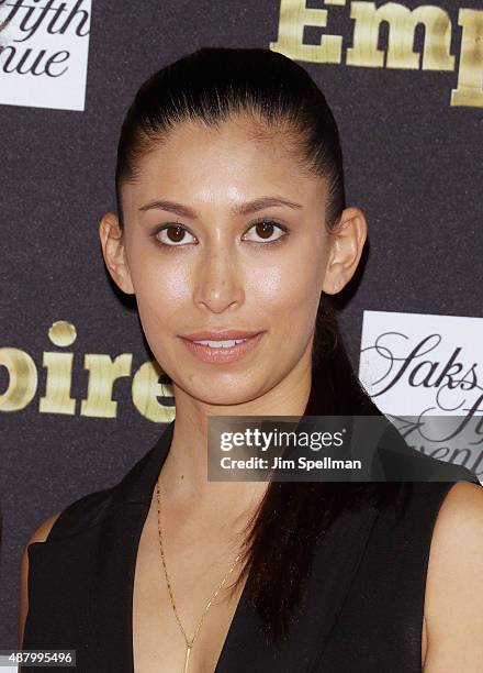 Designer Michelle Ochs attends the "Empire" curated collection unveiling at Saks Fifth Avenue on September 12, 2015 in New York City.