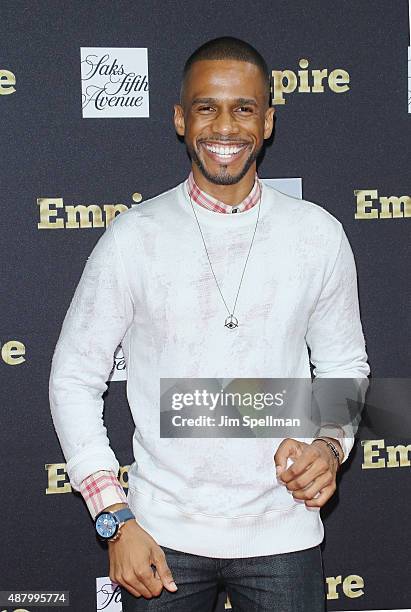 Actor Eric West attends the "Empire" curated collection unveiling at Saks Fifth Avenue on September 12, 2015 in New York City.