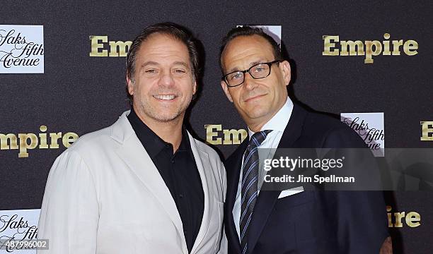 Fox president Jeffrey Godsick and Saks Fifth Avenue president Marc Metrick attend the "Empire" curated collection unveiling at Saks Fifth Avenue on...