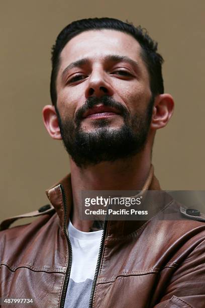 The Italian rapper and songwriter Francesco Tarducci, also known as "Nesli", during his fans day at Mondadori bookshop to sign autographs of his...