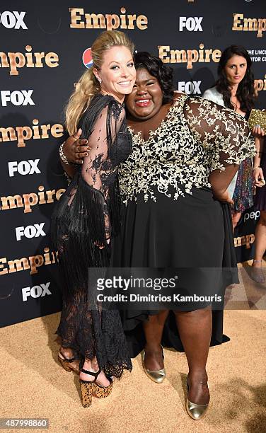Kaitlin Doubleday and Gabourey Sidibe attend the "Empire" series season 2 New York Premiere at Carnegie Hall on September 12, 2015 in New York City.