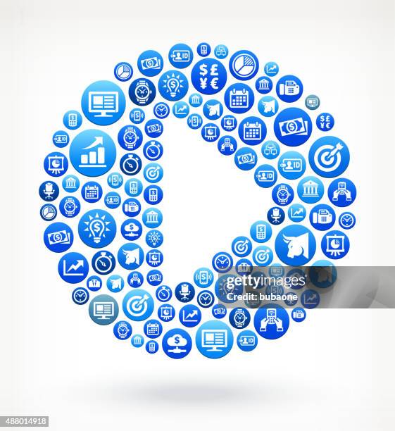 play button business and finance vector buttons background - fax machine white background stock illustrations