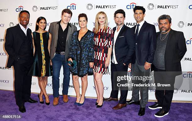 The cast of the television show "Code Black" William Allen Young, Melanie Chandra, Harry M. Ford, Marcia Gay Harden, Bonnie Somerville, Benjamin...