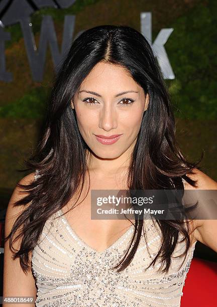 Actress Tehmina Sunny attends the Jaguar North America and BritWeek present a Villainous Affair held at The London on May 2, 2014 in West Hollywood,...