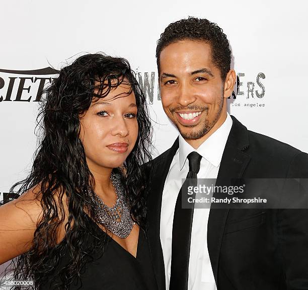 Actor Neil Brown Jr. And wife Catrina Robinson Brown attend the New Film Makers Los Angeles "Best of" 2014 awards at Architecture and Design Museum...