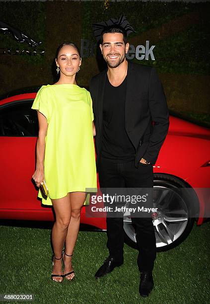 Actor Jesse Metcalfe and Carrie Santana attend the Jaguar North America and BritWeek present a Villainous Affair held at The London on May 2, 2014 in...
