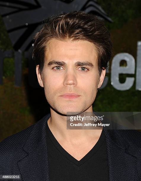 Actor Paul Wesley attends the Jaguar North America and BritWeek present a Villainous Affair held at The London on May 2, 2014 in West Hollywood,...