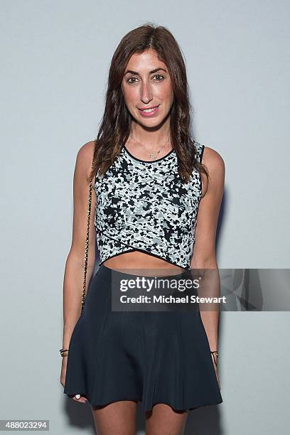 Stylist Lauren Rae Levy attends the Son Jung Wan fashion show during Spring 2016 New York Fashion Week at The Dock, Skylight at Moynihan Station on...