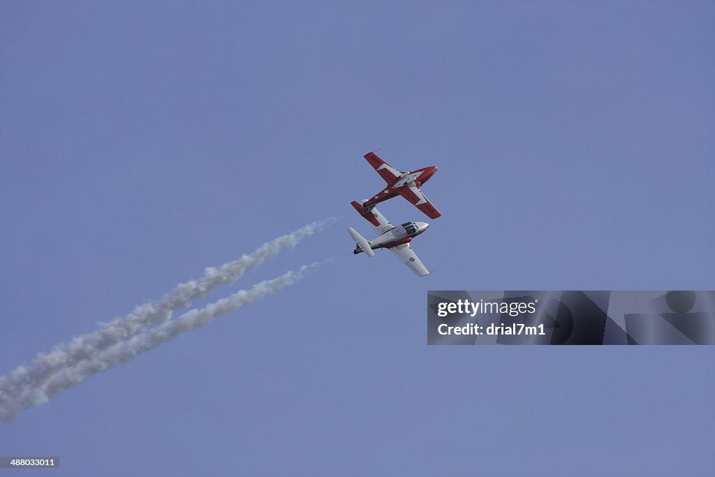 Snowbirds Flying In Formation