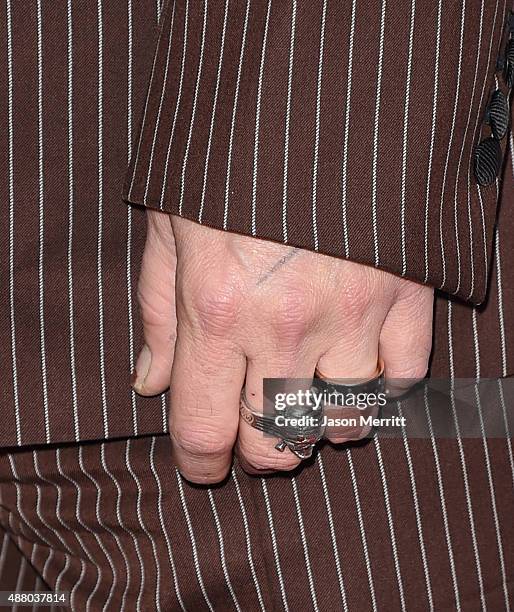 Actor Johnny Depp attends 'The Danish Girl' premiere during the 2015 Toronto International Film Festival at the Princess of Wales Theatre on...