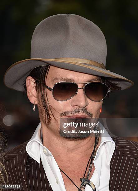 Actor Johnny Depp attends 'The Danish Girl' premiere during the 2015 Toronto International Film Festival at the Princess of Wales Theatre on...